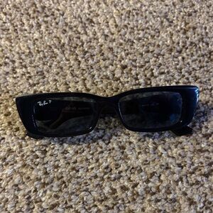 Ray-Ban Black Rectangular Sunglasses